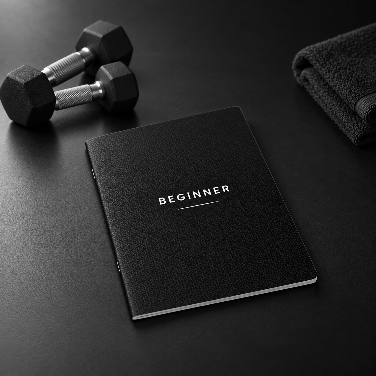 Success Co. Move — Beginner training guide beside dumbbells
